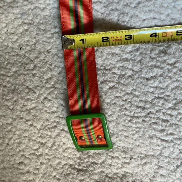 Apt. 9 Multi-Colored Striped Belt with Colorful Buckle Vintage - Picture 7 of 10